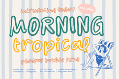 Morning Tropical - Playful Bubble Font Product Image 1