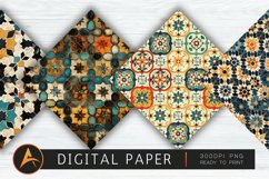Moroccan Tile Digital Paper Product Image 1