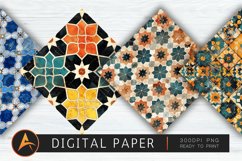 Moroccan Tile Digital Paper Product Image 1
