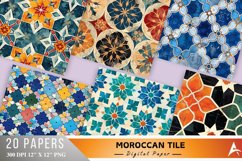 Moroccan Tile Digital Paper Bundle Product Image 1