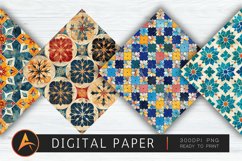 Moroccan Tile Digital Paper Product Image 1