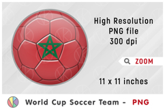 Morocco National Team Soccer Ball. World Cup 2026 Product Image 1