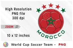 Morocco National Team Soccer Ball. World Cup 2026 Product Image 1