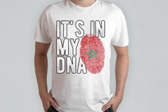 It's in my DNA Morocco Flag Fingerprint PNG Sublimation Product Image 2