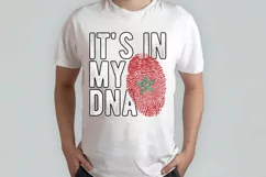 It's in my DNA Morocco Flag Fingerprint PNG Sublimation Product Image 2