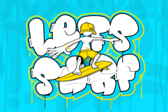 Morp Caps - Chubby Layered Graffiti Font Product Image 4