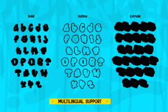 Morp Caps - Chubby Layered Graffiti Font Product Image 7