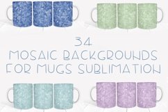 Mosaic backgrounds for mugs sublimation