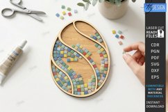 Mosaic Base Laser Cut | DIY Craft Kit Supplies | Mosaic Art Product Image 1