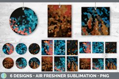 Bundle of six Mosaic car air freshener sublimation designs