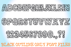 Mosaic Tiles Lettering ABC Font Typeface Shatter Alphabet Product Image 2