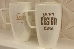 Mockup Two mugs White Real Photo Kitchen tools mock-up Product Image 1