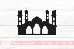 Islamic Mosque Silhouette SVG | Vector Muslim Mosque Product Image 1