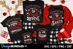 Most likely to Christmas svg, Most likely to kiss santa svg Product Image 1
