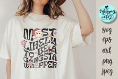 Most likely to be a gangsta wrapper svg, christmas cut file Product Image 1