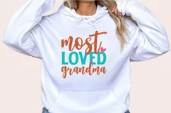 Most loved grandma SVG , Family Quotes SVG Product Image 3