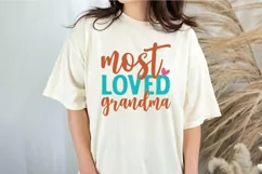 Most loved grandma SVG , Family Quotes SVG Product Image 2