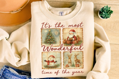Wonderful Time of The Year PNG, Merry Christmas PNG, Holiday Product Image 4
