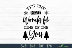 It's the Most Wonderful Time of the Year SVG - Christmas SVG