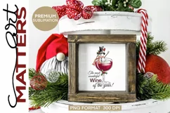 The most wonderful Wine of the year! |Snowman Wine - 300 DPI Product Image 3