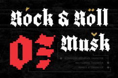 Most Wave - Pixelate Blackletter Game Font Product Image 4