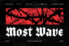 Most Wave - Pixelate Blackletter Game Font Product Image 1