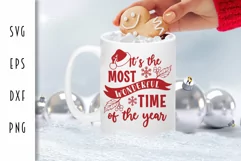 Christmas Sign SVG - Most Wonderful Time of the Year Product Image 3