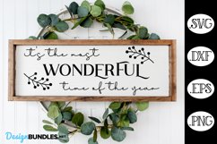 It's The Most Wonderful Time Of The Year SVG | Christmas SVG Product Image 1