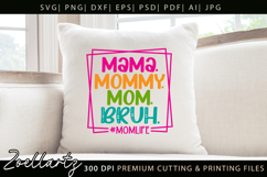 Funny Mom Life SVG for Cricut Mothers Day T-shirt Mug Design Product Image 3