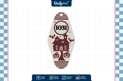 Haunted House Halloween Motel Keychain SVG Product Image 3