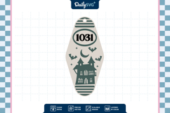 Haunted House Halloween Motel Keychain SVG Product Image 3