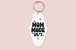 Motel keychain SVG design for mom and daughter, featuring a trendy retro key tag style for creating matching keychains using Cricut or Silhouette, suitable for craft projects and creative use.