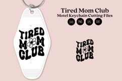 Motel keychain SVG design for mom and daughter, featuring a trendy retro key tag style for creating matching keychains using Cricut or Silhouette, suitable for craft projects and creative use.