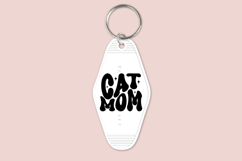 Motel keychain SVG design for mom and daughter, featuring a trendy retro key tag style for creating matching keychains using Cricut or Silhouette, suitable for craft projects and creative use.