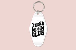 Motel keychain SVG design for mom and daughter, featuring a trendy retro key tag style for creating matching keychains using Cricut or Silhouette, suitable for craft projects and creative use.