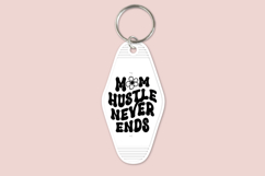 Motel keychain SVG design for mom and daughter, featuring a trendy retro key tag style for creating matching keychains using Cricut or Silhouette, suitable for craft projects and creative use.