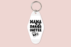 Motel keychain SVG design for mom and daughter, featuring a trendy retro key tag style for creating matching keychains using Cricut or Silhouette, suitable for craft projects and creative use.
