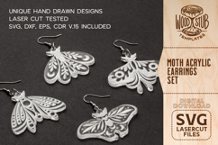 Moth Earrings svg, Earrings svg, Magic Earrings svg Product Image 3