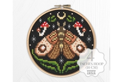 Mushroom Cross stitch pattern PDF Amanita Witchy Moon Nature Product Image 6