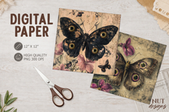 Vintage Butterfly Journal junk grunge nature ephemera Product Image 1