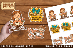 Funny animal stickers bundle, Halloween stickers, Sarcasm Product Image 19