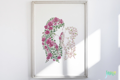 Mother &amp; Child Flowers PNG Sublimation Product Image 8