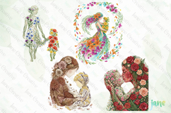 Mother &amp; child Flowers PNG Product Image 1