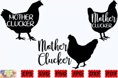 Mother Clucker SVG | Funny Chicken SVG | Funny Farm Life SVG Product Image 2