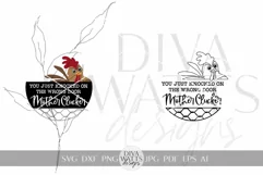 Funny Chicken SVG Chicken Door Hanger SVG Farmhouse svg Product Image 2
