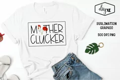 Mother Clucker | Rooster Farmhouse Sublimation PNG Product Image 1
