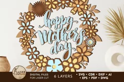 MOTHER'S DAY SVG Gift For Mother Wood or Paper Craft Product Image 1