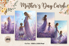 Mother&#039;s Day Card Happy MOM flower Printable Gift Card_3 Product Image 1