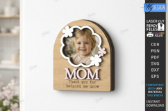 Mother's Day Mini Photo Frame Laser Cut | Picture Frames SVG Product Image 1