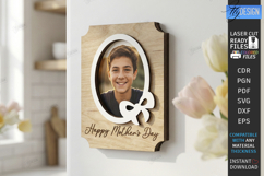 Mother's Day Mini Photo Frame Laser Cut | Picture Frames SVG Product Image 1